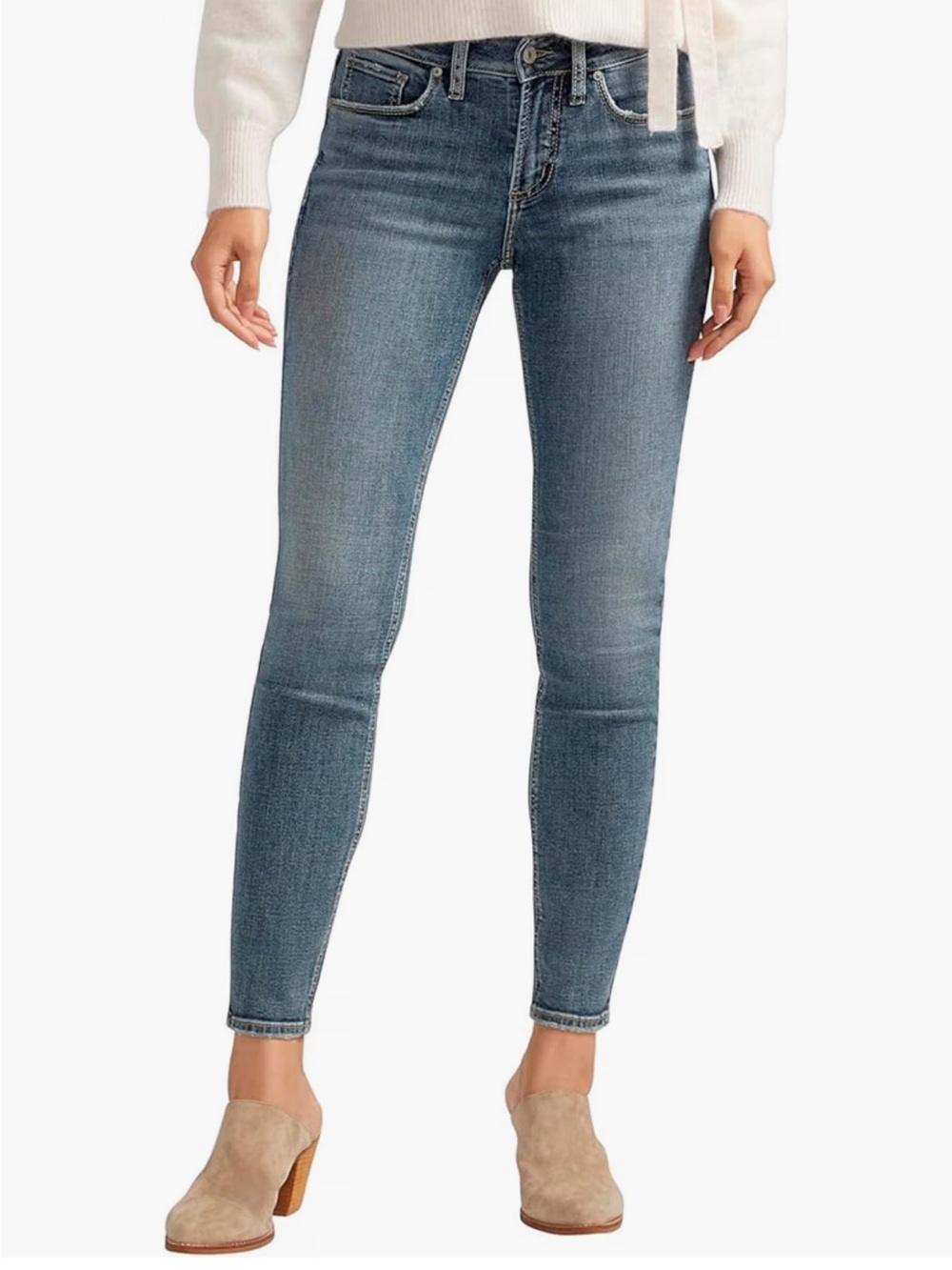 Silver Jeans Women's Light Blue Suki Skinny Jeans